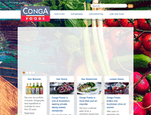 Tablet Screenshot of congafoods.com.au